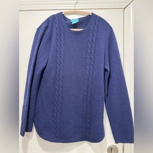 Women's Blue Cashmere Sweater